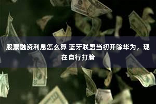 股票融资利息怎么算 蓝牙联盟当初开除华为，现在自行打脸