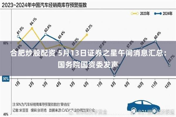 合肥炒股配资 5月13日证券之星午间消息汇总：国务院国资委发声